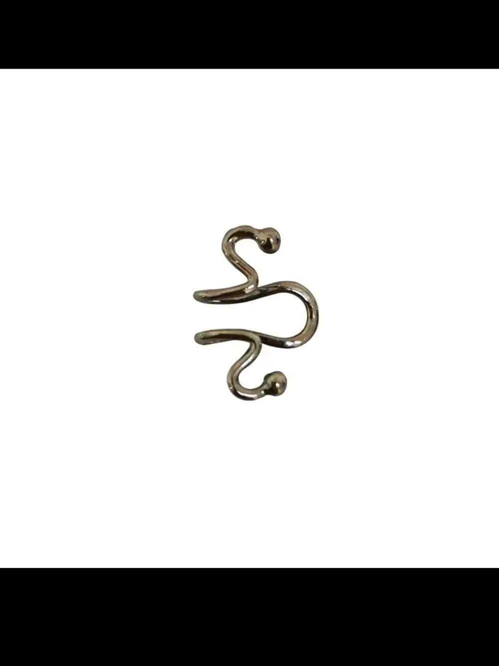Curly Tragus Ear Cuff No Piercing Earrings - Picture 4 of 4